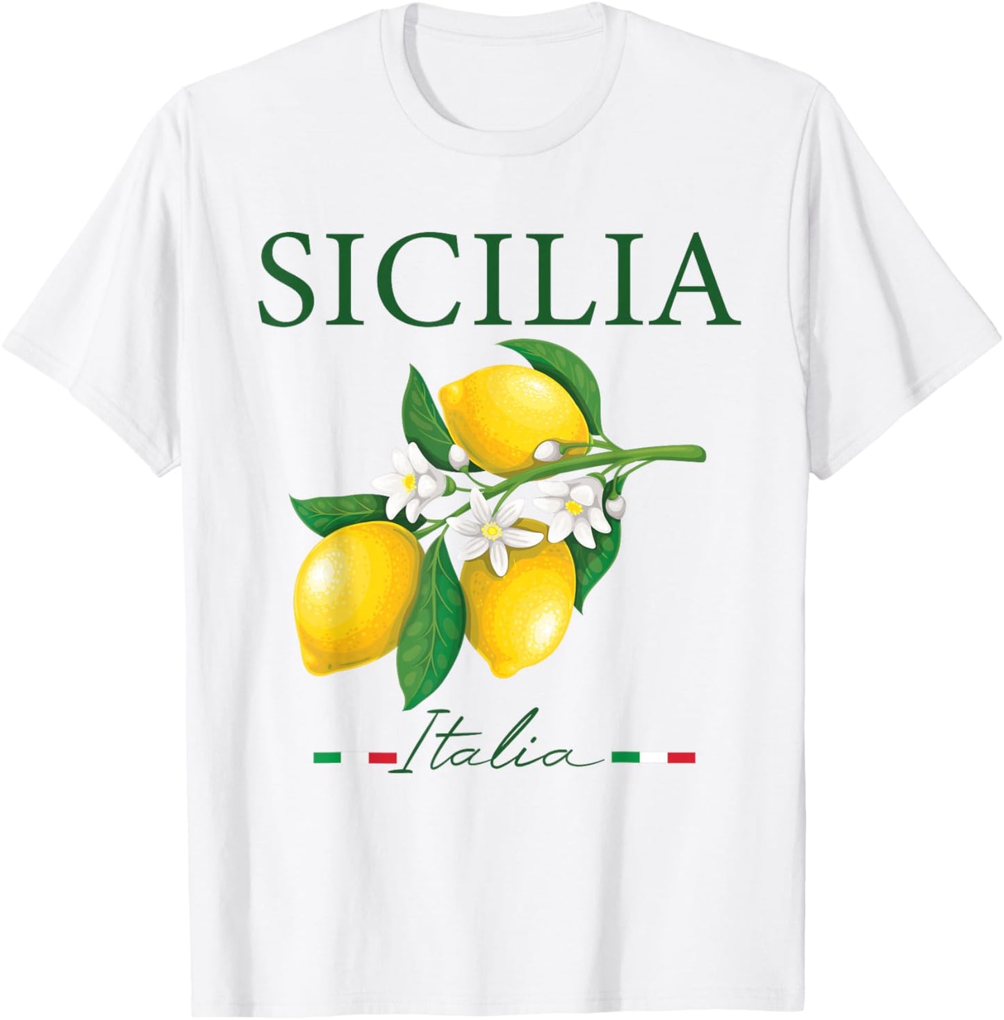 Sicilia Italia Italian Lemons Proud Sicilian Italy Lovers T-Shirt - T-Shirt | White