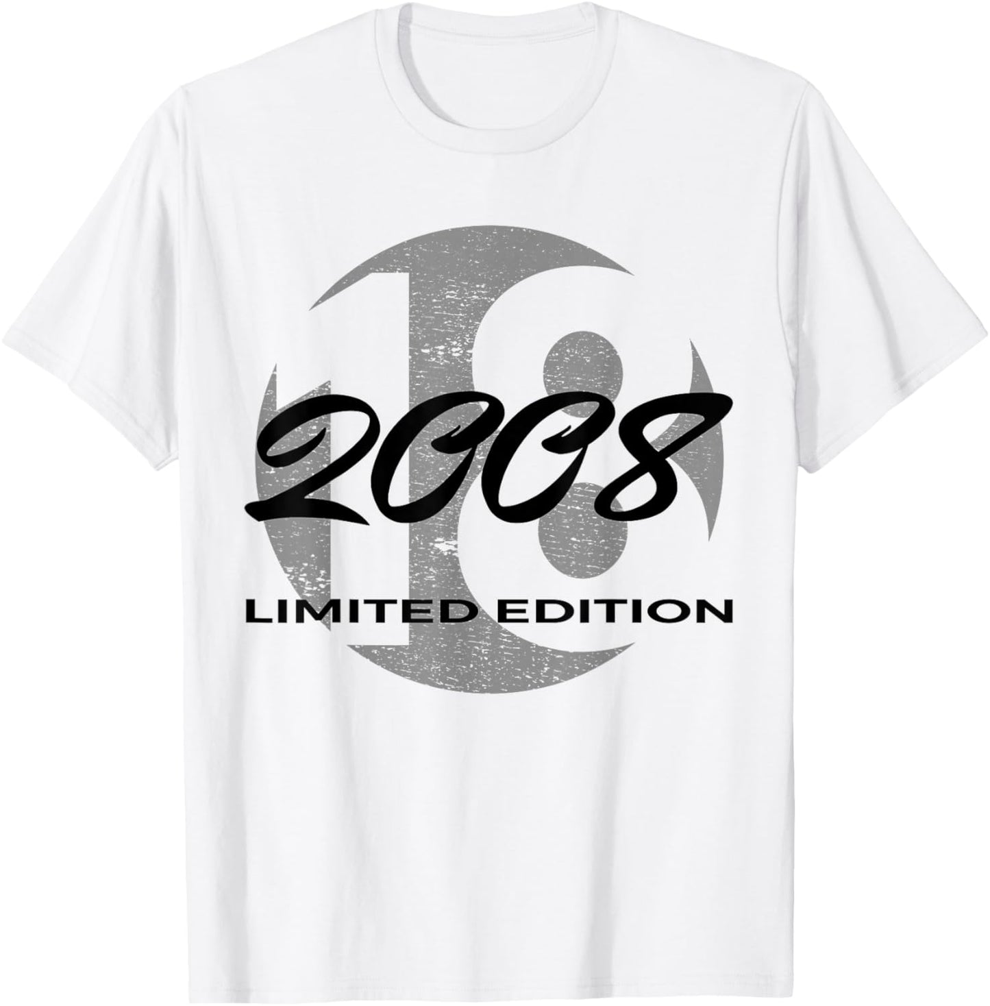 18th Birthday Girl Boy 18 Years 2008 Funny Gift T-Shirt - T-Shirt | White