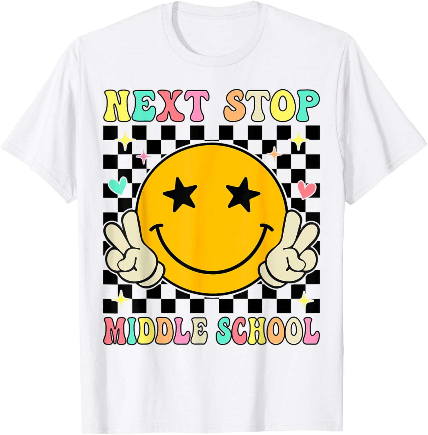 Next Stop Middle School Elementary School Graduation T-Shirt - T-Shirt | White