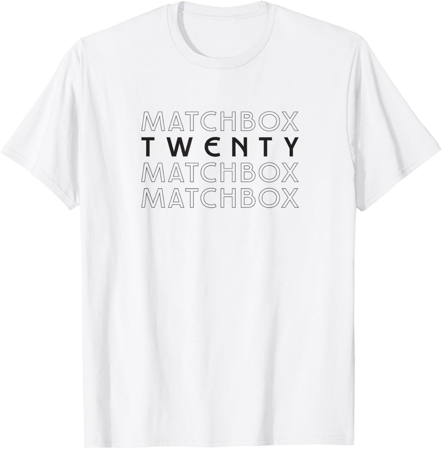 Matchbox Twenty Repeat Logo T-Shirt - T-Shirt | White