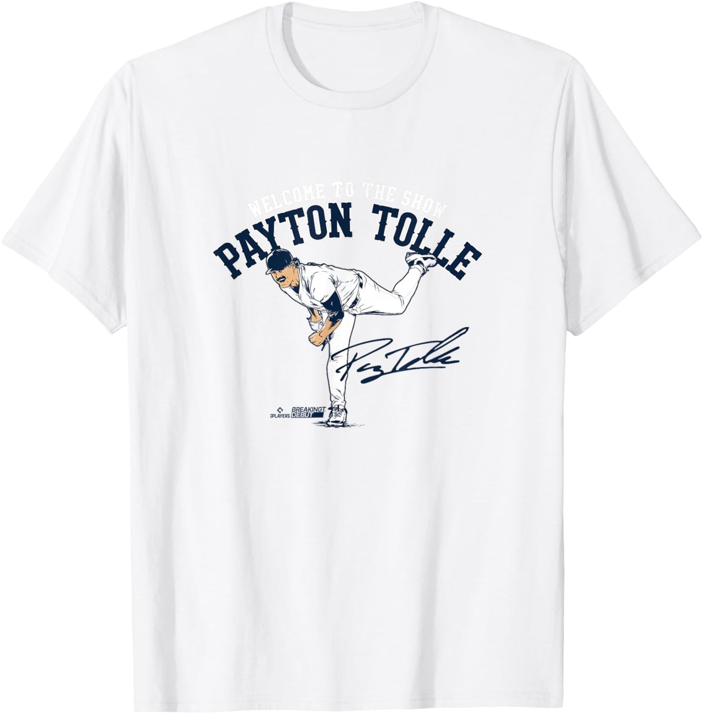 Payton Tolle - Welcome to The Show - Boston Baseball T-Shirt - T-Shirt | White