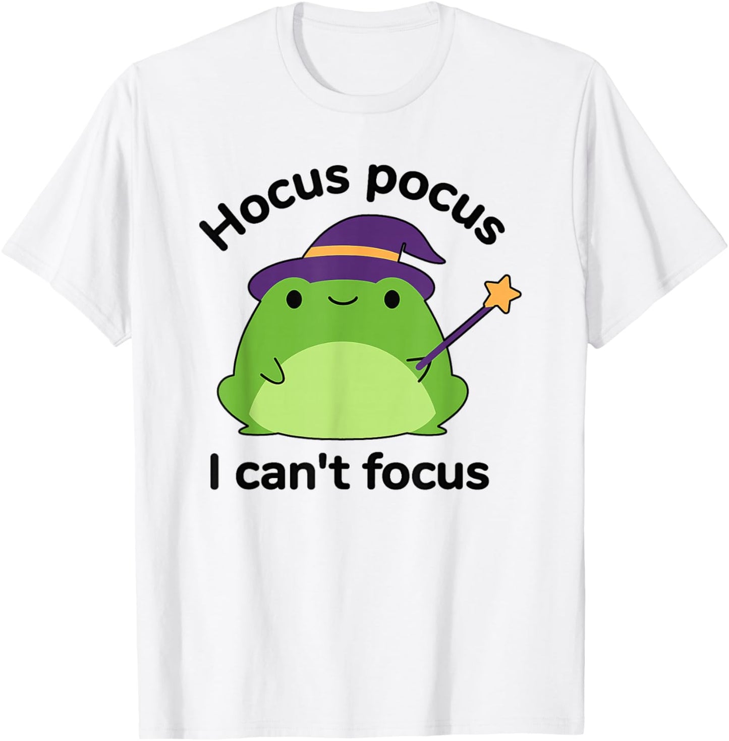 Humour ADHD Hyperactivity Disorder Hocus Pocus I Cant Focus T-Shirt - T-Shirt | White