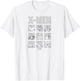 X-Men - Light Monochrome Grid T-Shirt - T-Shirt | White