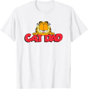Garfield Cat Dad Father's Day T-Shirt - T-Shirt | White