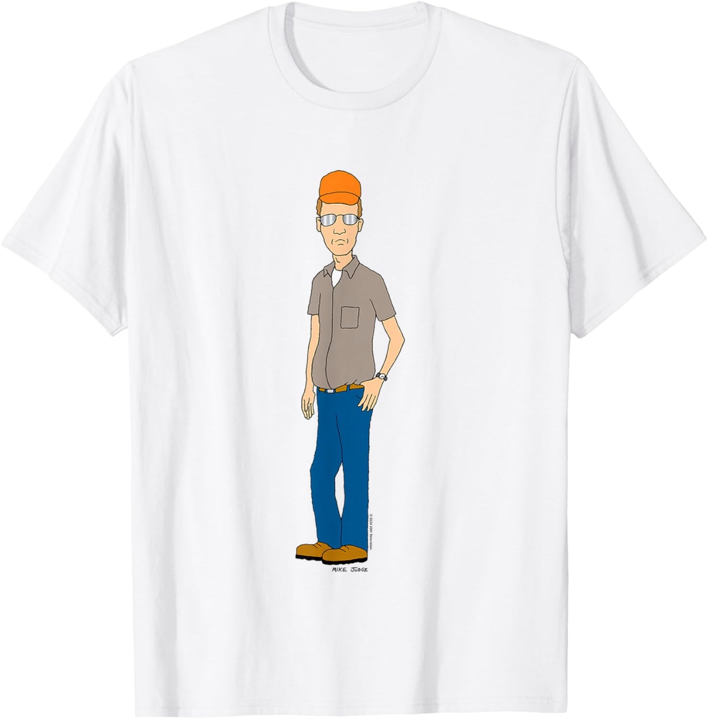 King Of The Hill Iconic Dale Gribble Cool Pose Big Portrait T-Shirt - T-Shirt | White