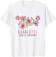 Charlotte North Carolina Wildflowers - Charlotte NC T-Shirt - T-Shirt | White