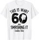 Funny Pickleball 60th Birthday 60 Years Old Love Pickleball T-Shirt - T-Shirt | White