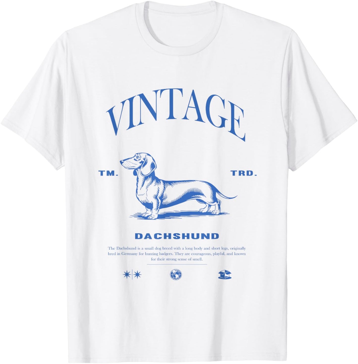 Dachshund Dog Vintage T-Shirt - T-Shirt | White