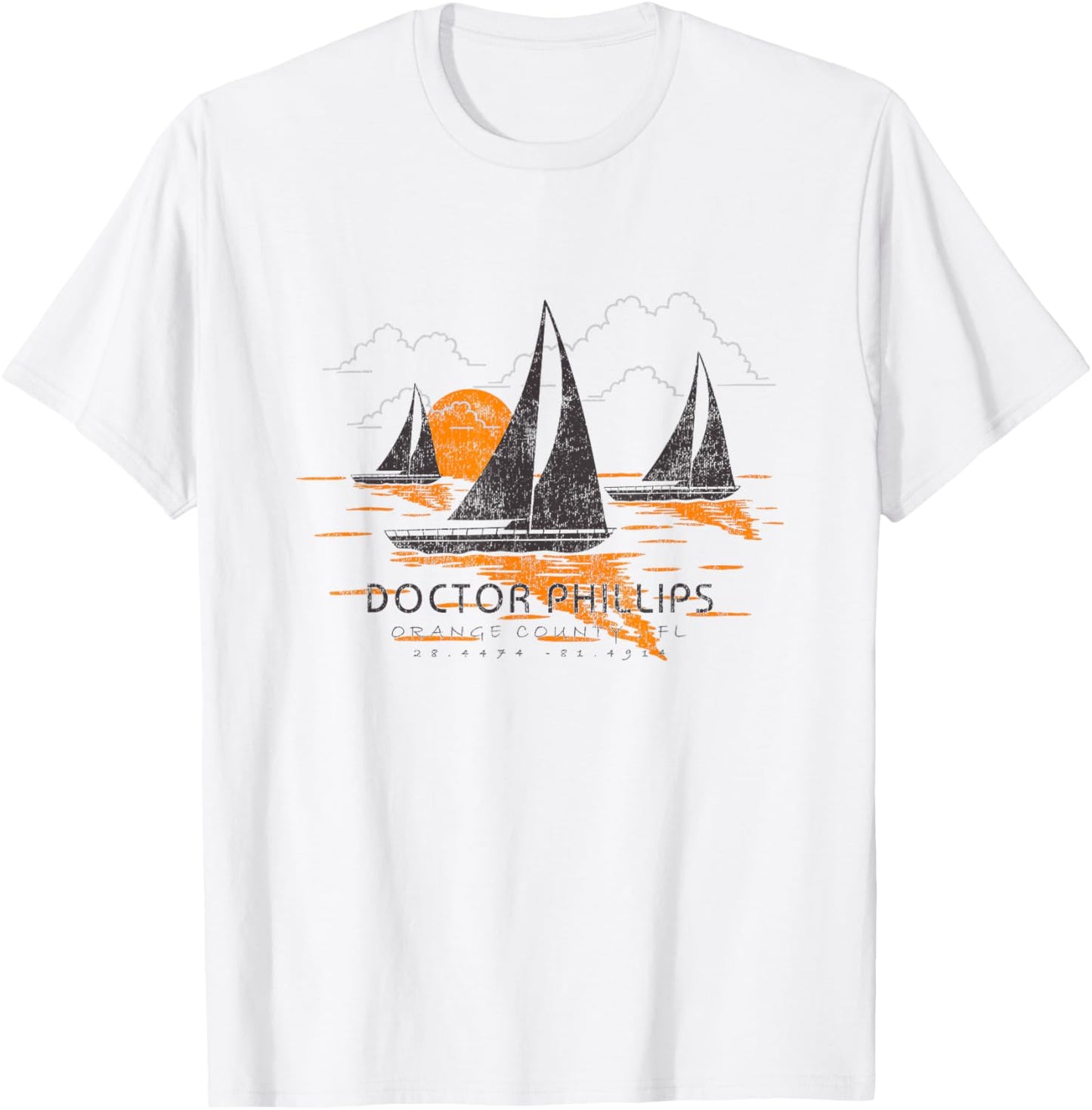 Doctor Phillips Florida Sailing Souvenir Doctor Phillips T-Shirt - T-Shirt | White