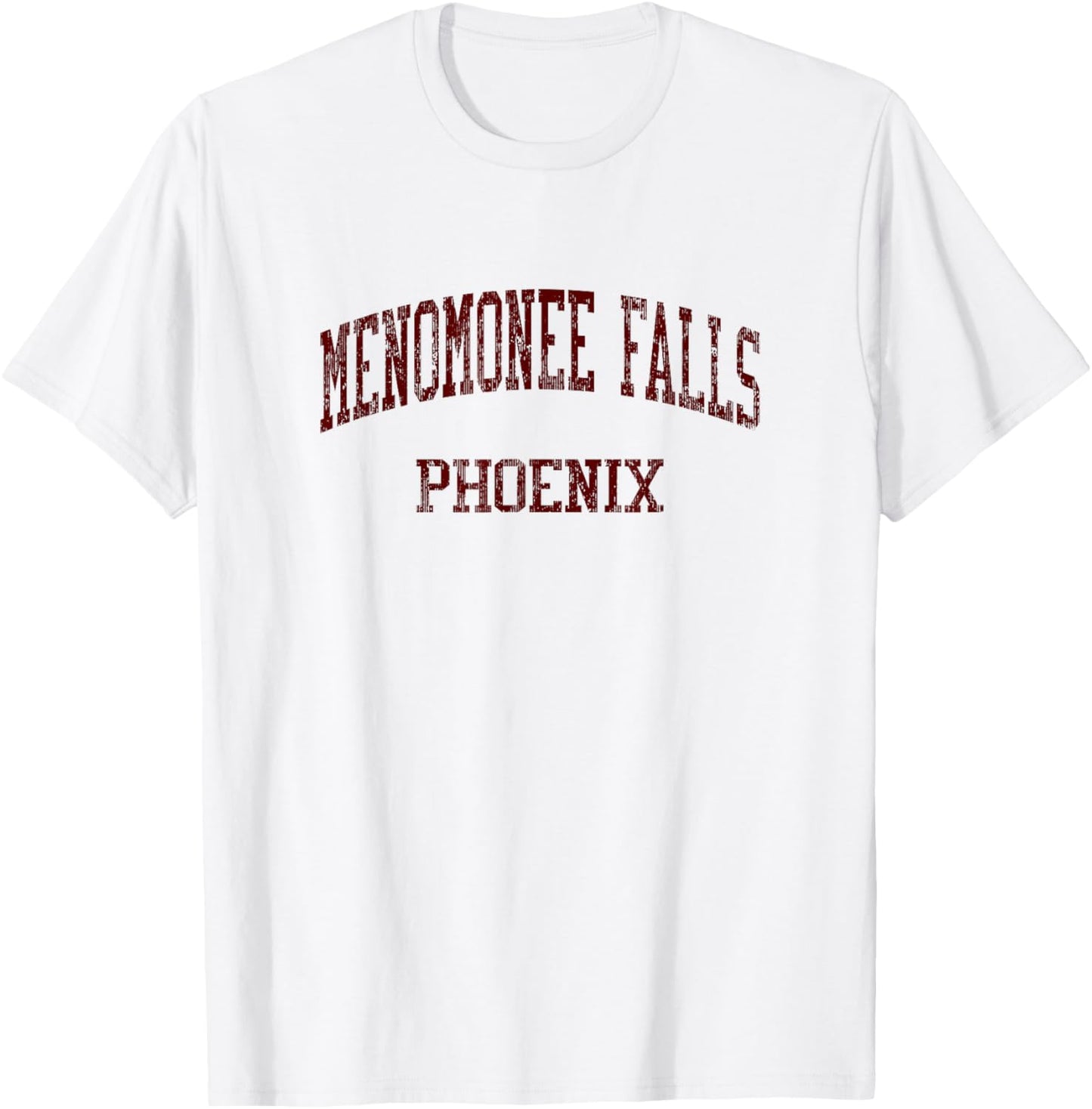 Menomonee Falls High School HS Menomonee Falls WI Vintage Sp T-Shirt - T-Shirt | White