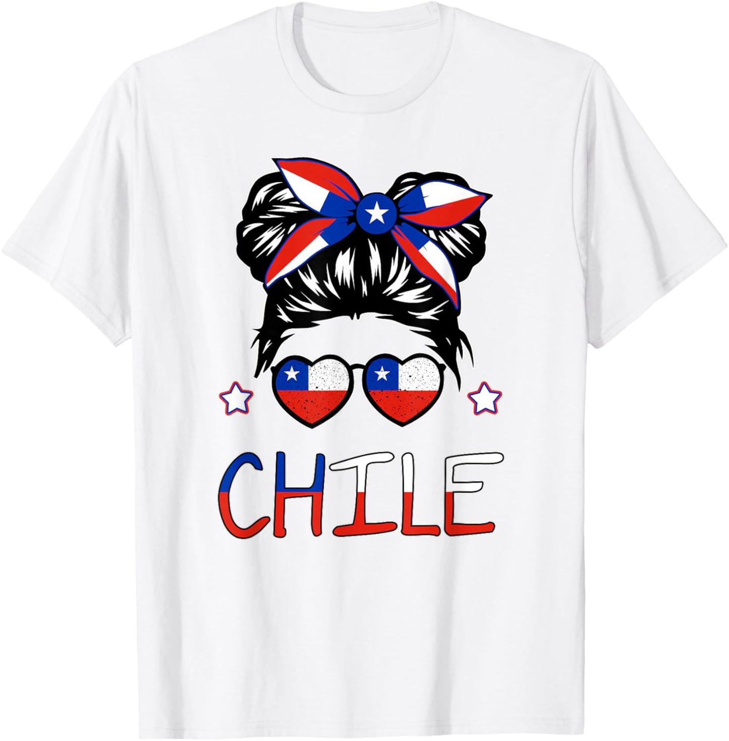 Toddler Chile Flag Chilean Hispanic Heritage Women Kids Baby T-Shirt - T-Shirt | White
