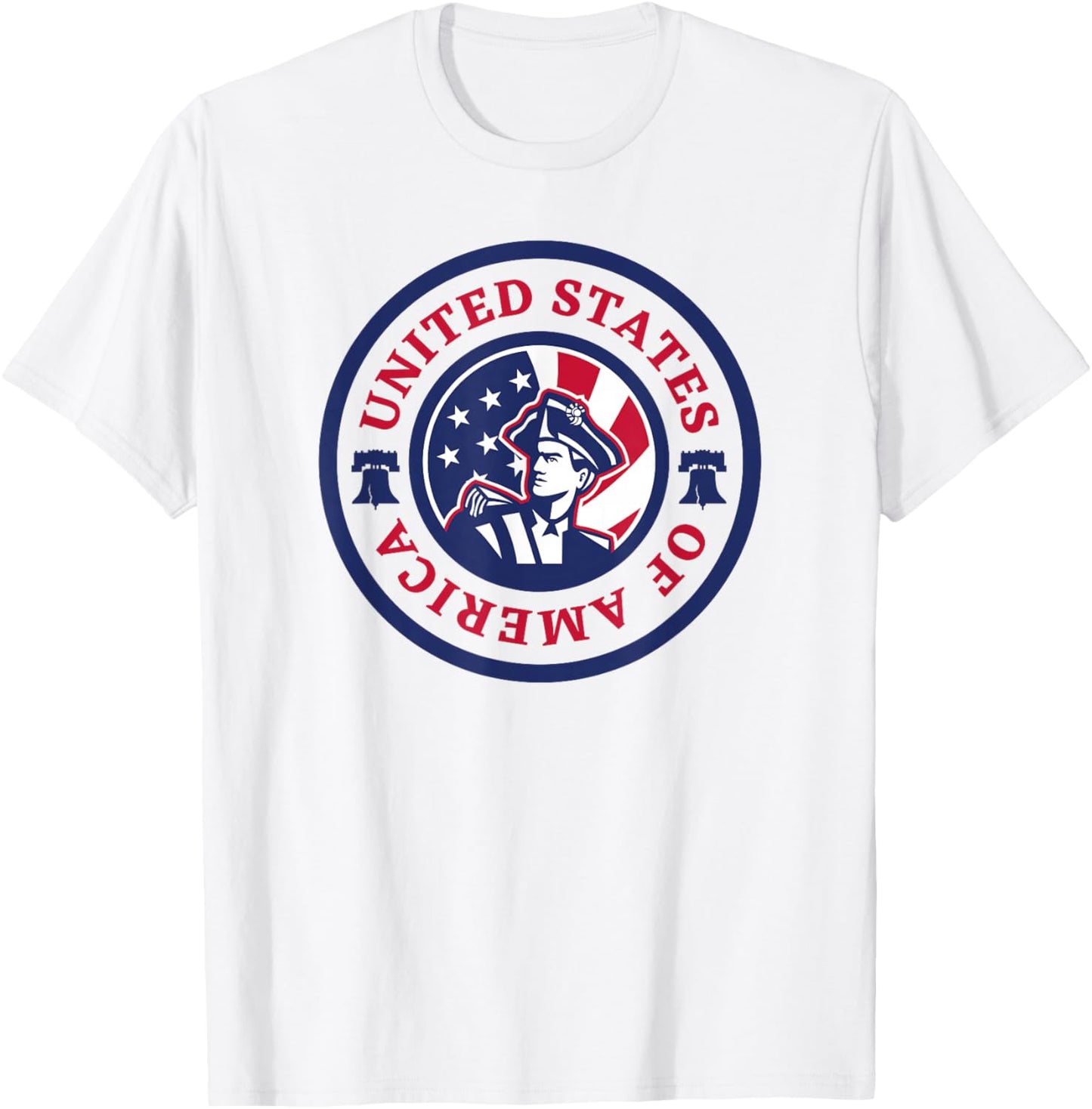 United States of America Patriotic American Flag July 4 USA T-Shirt - T-Shirt | White