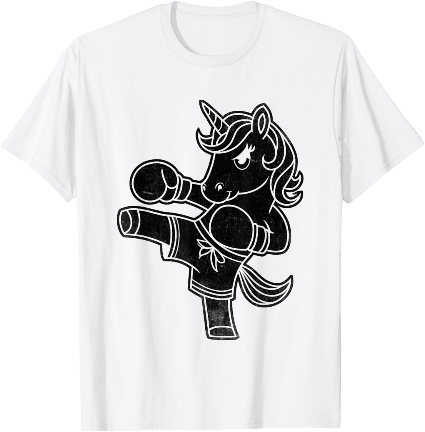 Unicorn Kickboxer Kickboxing Kickbox Kickboxers T-Shirt - T-Shirt | White