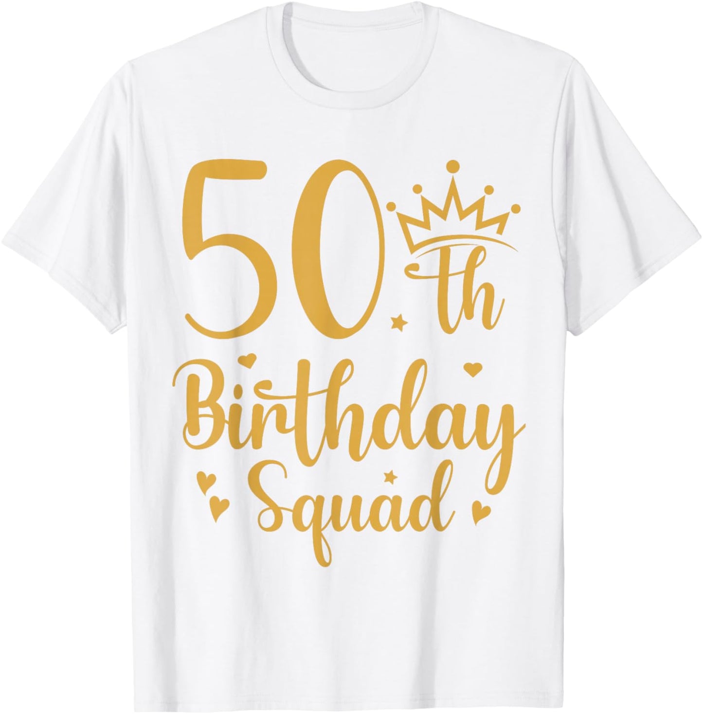 50th Birthday Squad 50 Years Old Birthday Party Group Women T-Shirt - T-Shirt | White