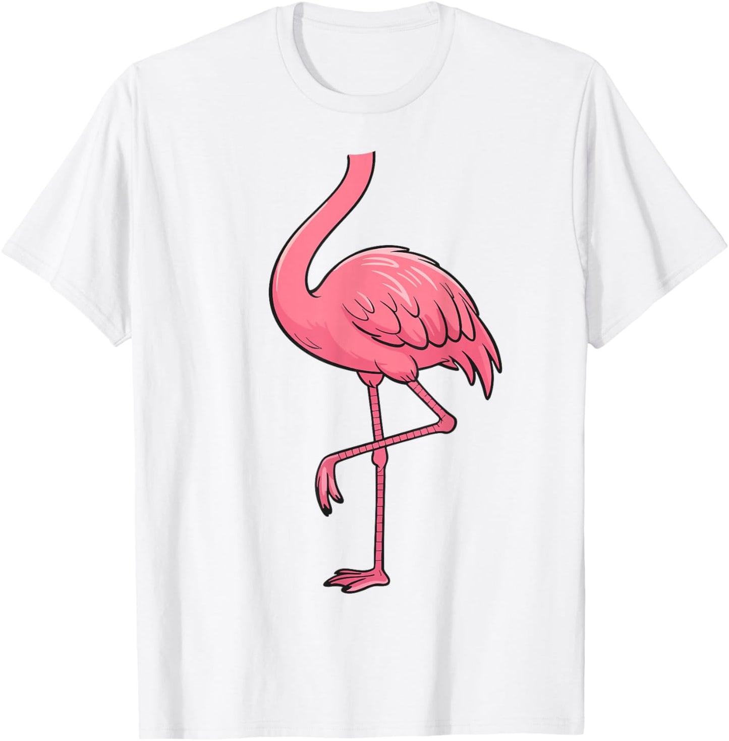 Flamingo Shirt Adult Men Women Kids Pink Flamingo Costume T-Shirt - T-Shirt | White