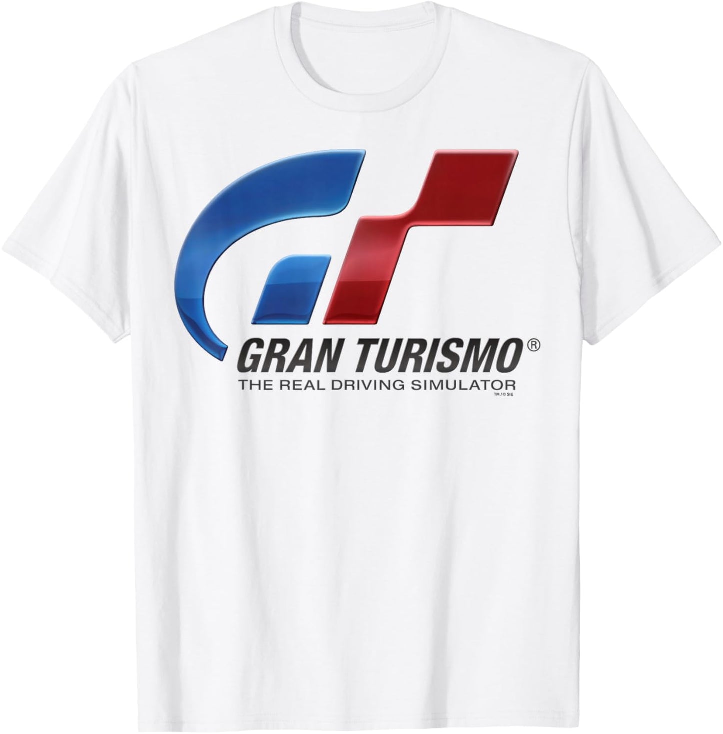PlayStation Gran Turismo The Real Driving Simulator Logo T-Shirt - T-Shirt | White