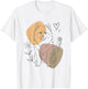 Line Art Samoyed Minimalist T-Shirt - T-Shirt | White