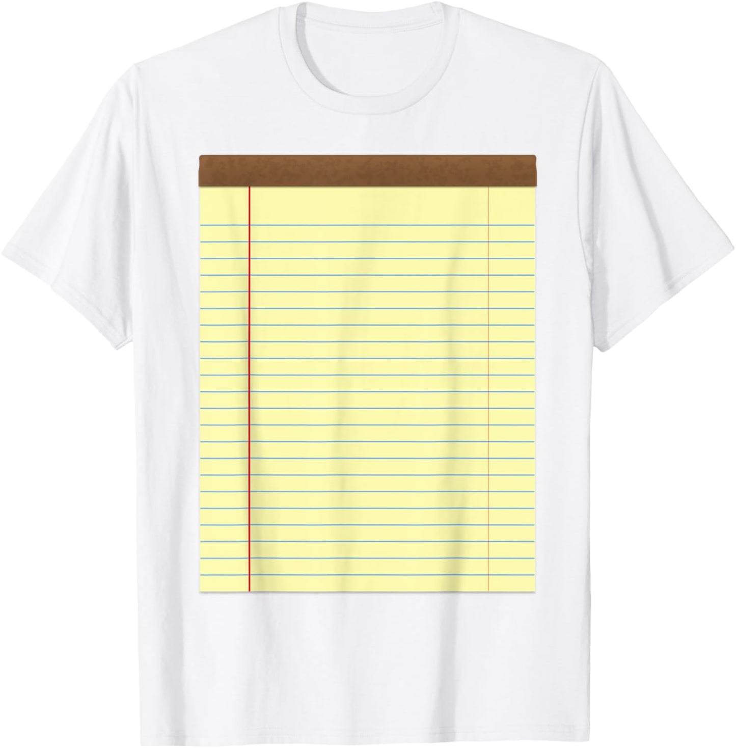 Yellow Pad Lined Notebook Couple Group Halloween Costume T-Shirt - T-Shirt | White