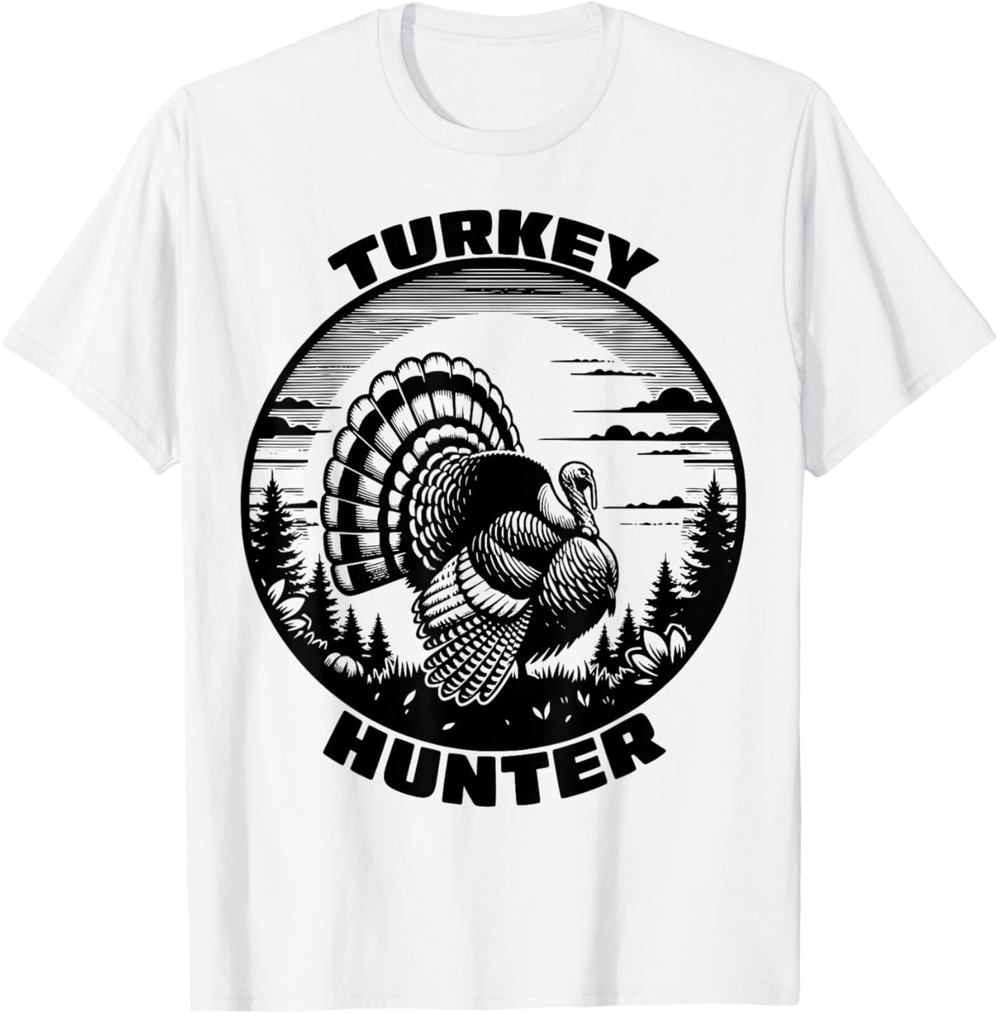 Turkey Hunter Funny Turkey Hunting Season Men Women Kids T-Shirt - T-Shirt | White
