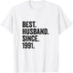 Best Husband Since 1991 | 35 Anniversaire Mariage 35 Ans T-Shirt - T-Shirt | White