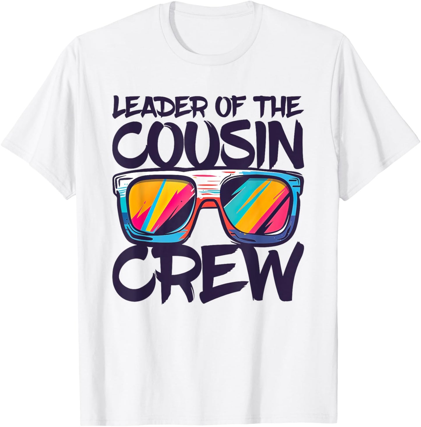 Leader Of The Cousin Crew Shirt Adults Boy Girl Best Cousin T-Shirt - T-Shirt | White