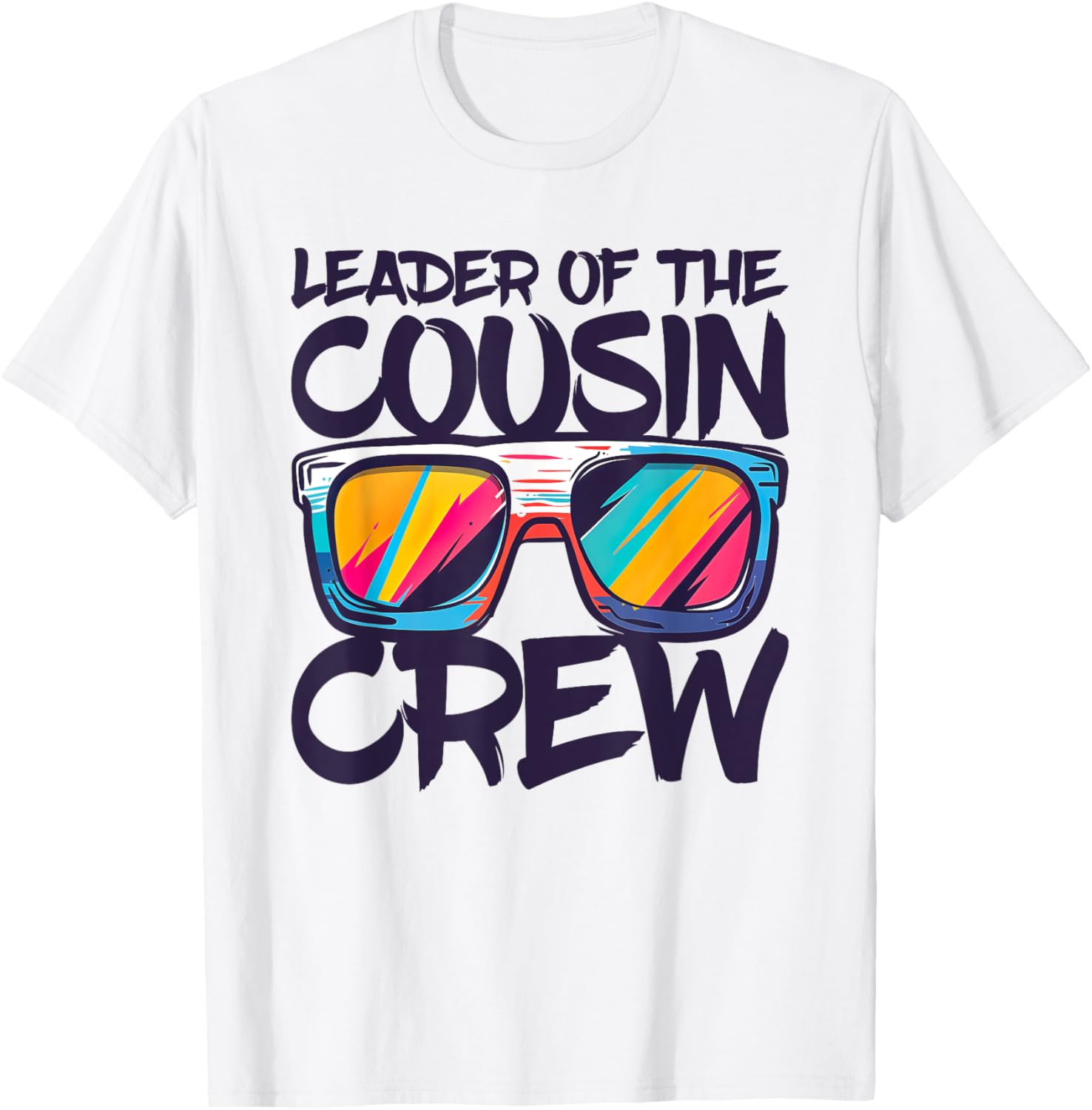 Leader Of The Cousin Crew Shirt Adults Boy Girl Best Cousin T-Shirt - T-Shirt | White