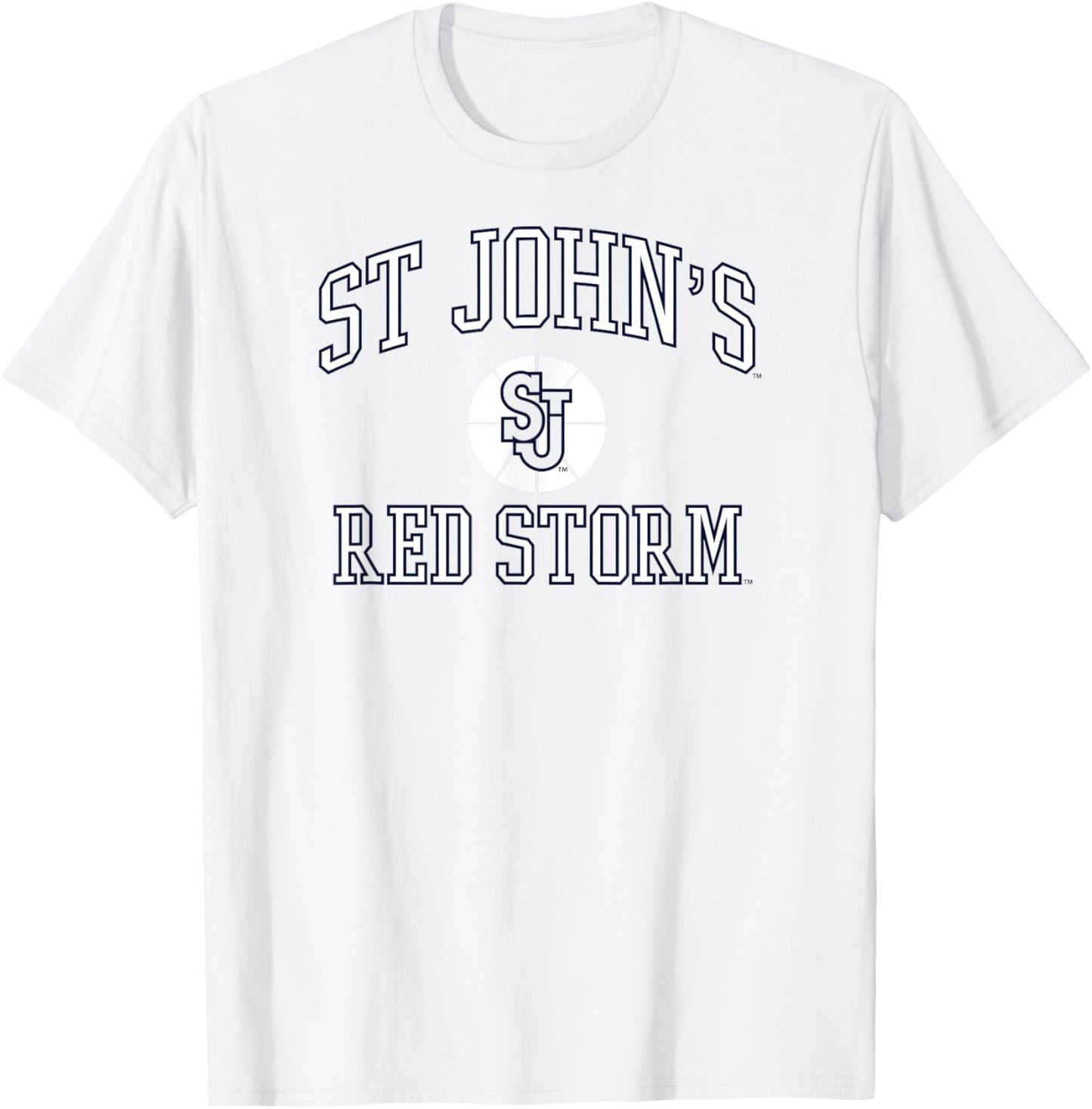 St. John's Red Storm Basketball Screen Red T-Shirt - T-Shirt | White