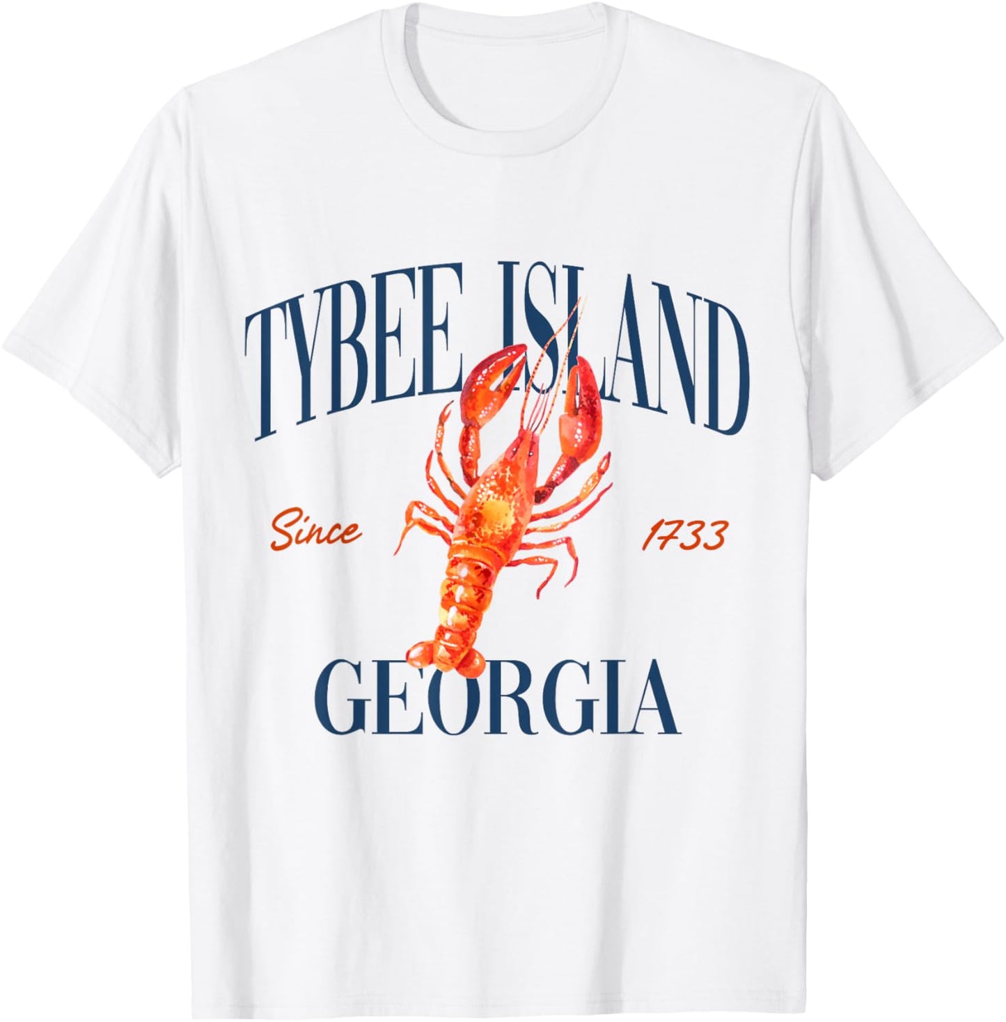 Tybee Island Georgia Est. 1733 - Old Money, Aesthetic T-Shirt - T-Shirt | White