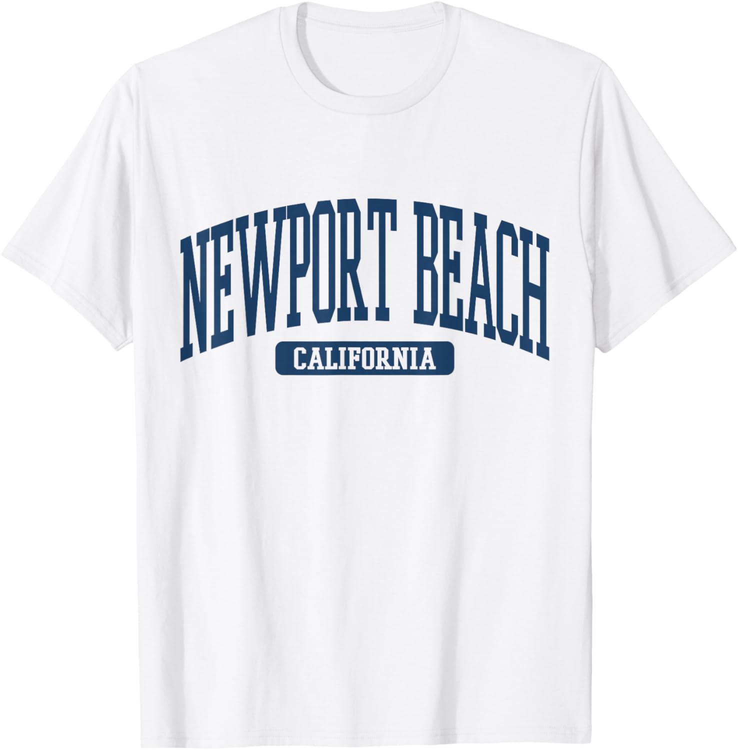 Newport Beach California Souvenir Beach Classic, Retro T-Shirt - T-Shirt | White