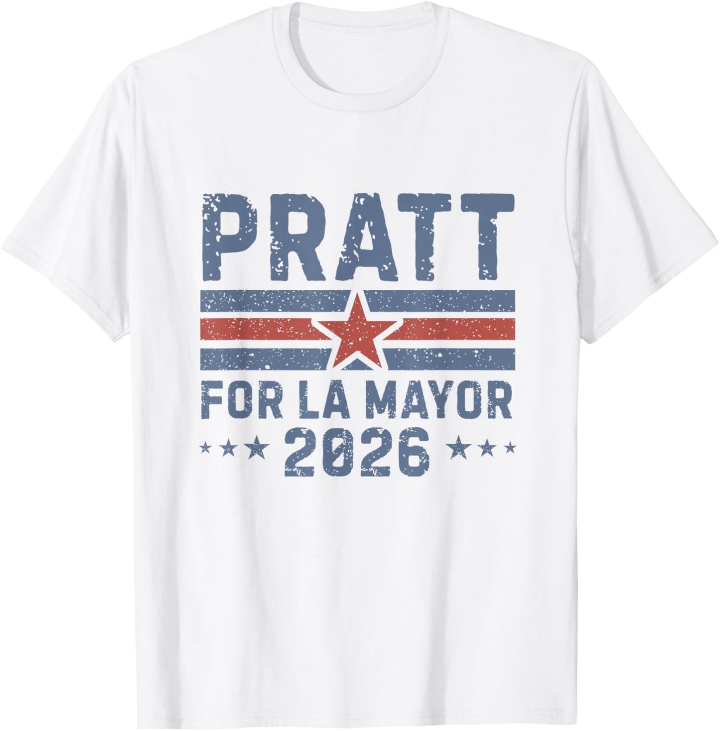 Pratt for Mayor of Los Angeles 2026 - Vintage T-Shirt - T-Shirt | White