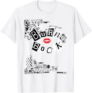 Mean Girls Burn Book Cover Art T-Shirt - T-Shirt | White