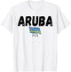 Aruba Souvenir 2026 Vacation Trip Caribbean Travel Flag T-Shirt - T-Shirt | White