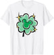 Disney St. Patrick's Day Mickey Mouse Lucky Four-Leaf Clover T-Shirt - T-Shirt | White