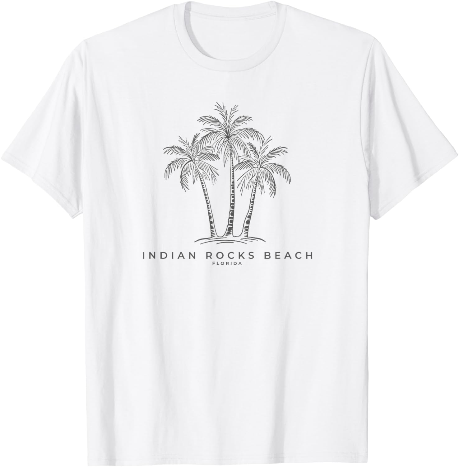 Indian Rocks Beach Florida FL Vintage Palm Tree Souvenir T-Shirt - T-Shirt | White