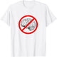 Idocracy NO BRAIN Funny Sign T-Shirt - T-Shirt | White