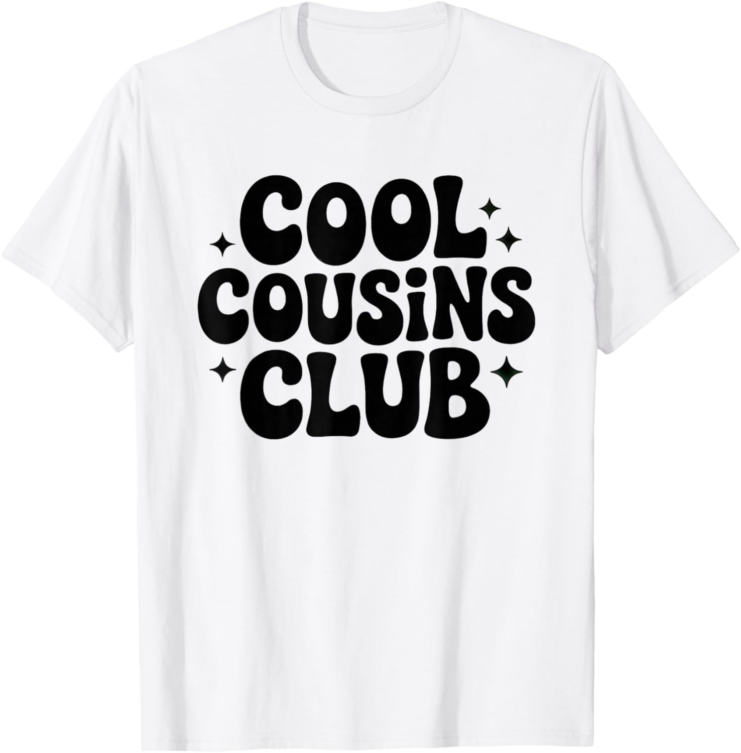 Cool Cousins Club Bold Typografie Familie Humor Zitat T-Shirt - T-Shirt | White