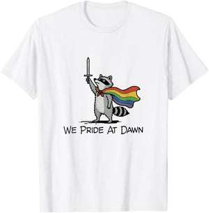 Women We Pride At Dawn Flag Pride Month LGBTQ Ally T-Shirt - T-Shirt | White