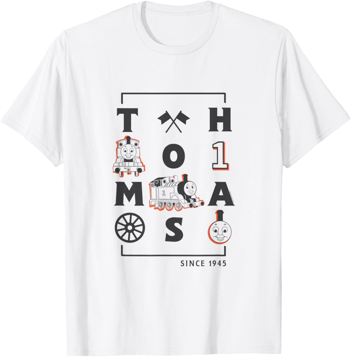Thomas & Friends - Letters and Icons T-Shirt - T-Shirt | White