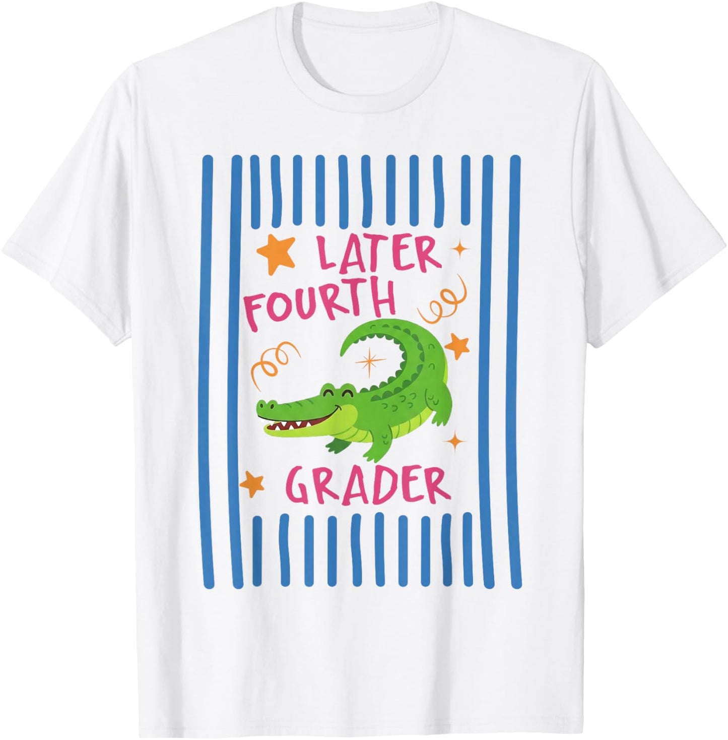 See You Later 4th Grader Last Day School Teacher Alligator T-Shirt - T-Shirt | White