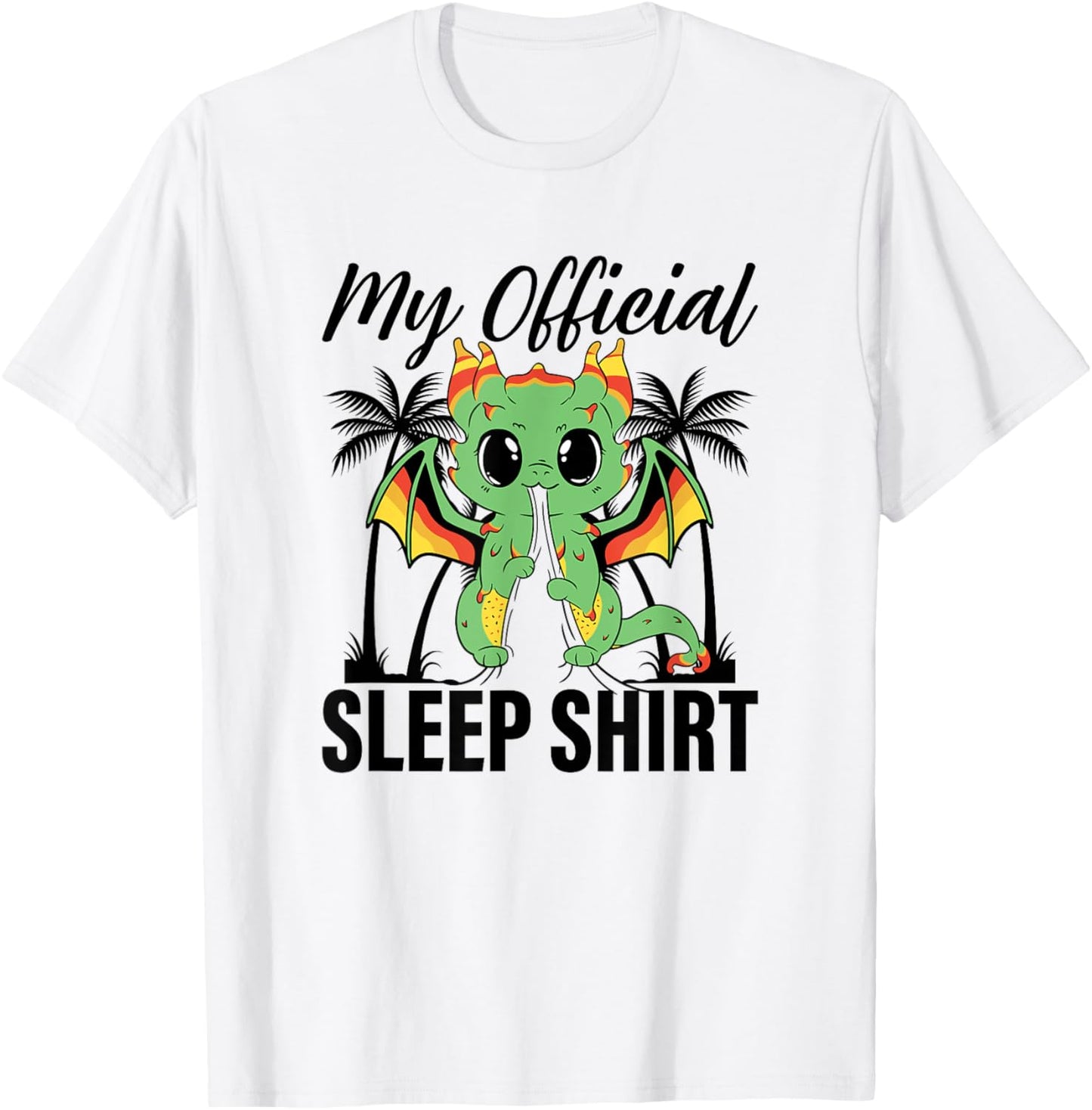 My Official Sleep Shirt Dragon Pyjamas Nightshirt Dragon T-Shirt - T-Shirt | White