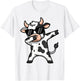 Cute Dabbing Cow Clothes Men Toddler Boys Farm Animal Kids T-Shirt - T-Shirt | White