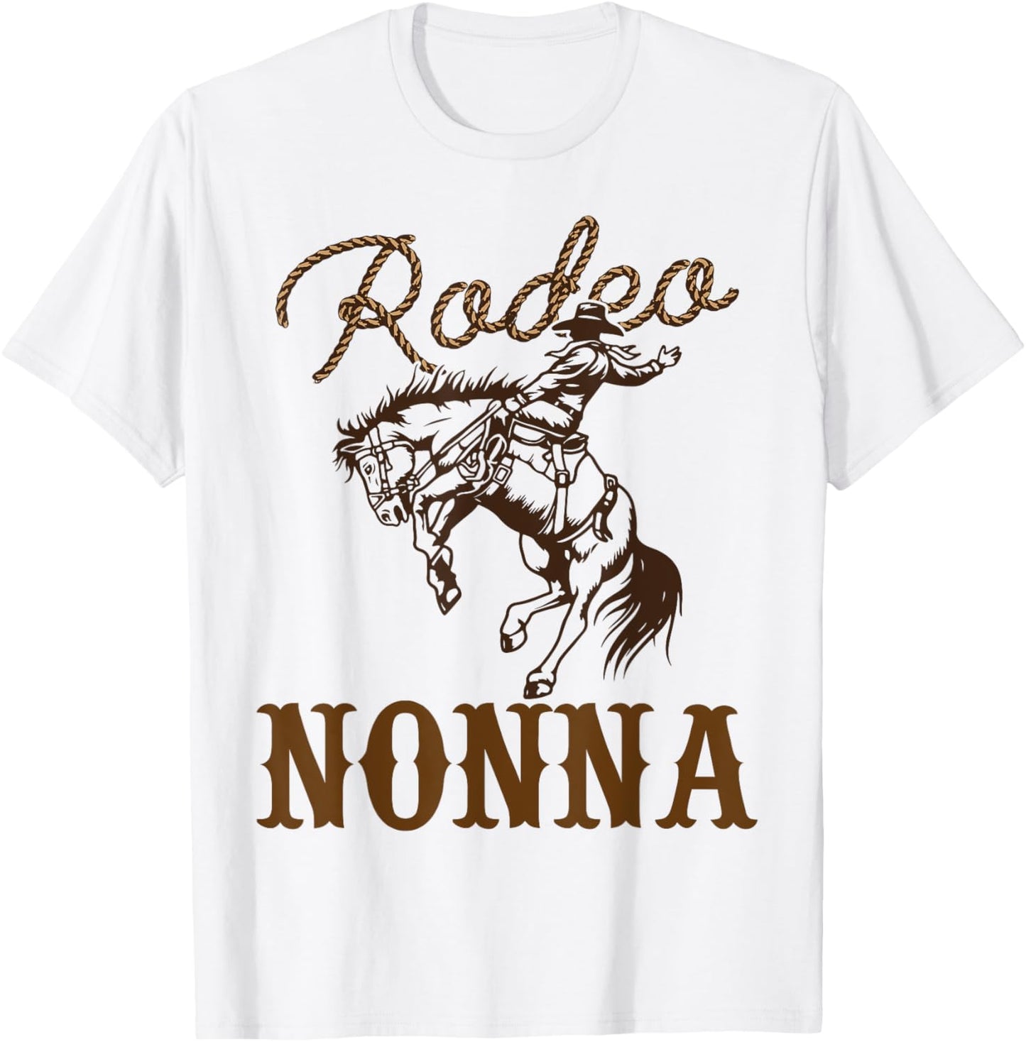 Nonna Birthday Cowboy Cowgirl Western Rodeo Grandma Party T-Shirt - T-Shirt | White