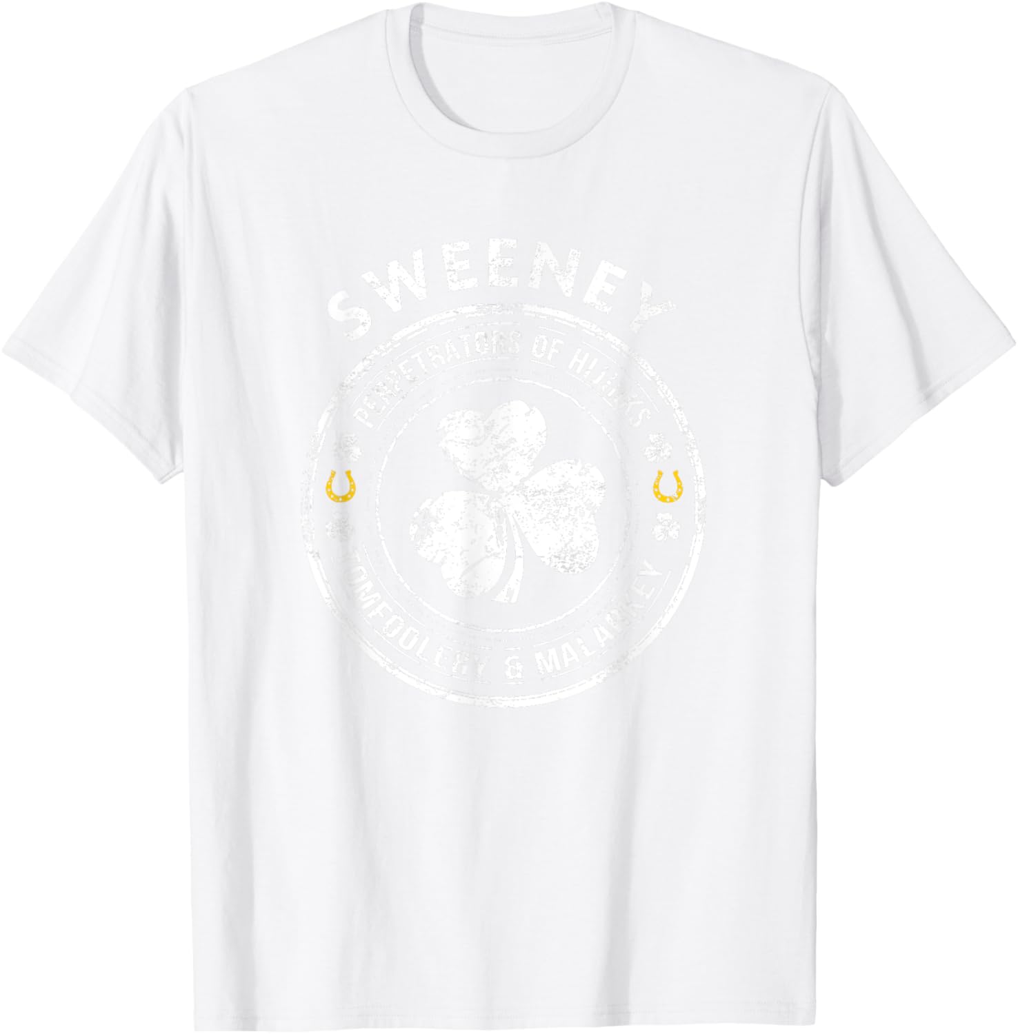 Sweeney Irish Family Name T-Shirt - T-Shirt | White