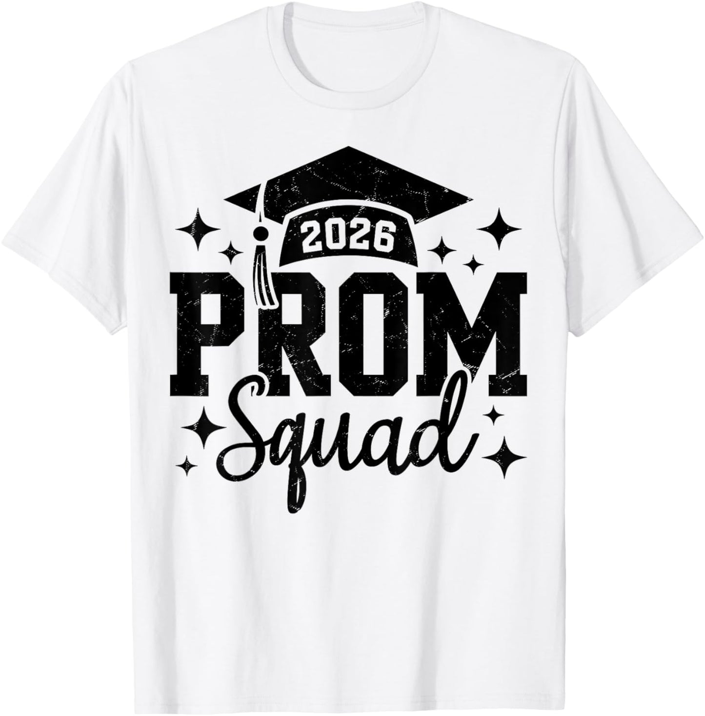 Prom Squad 2026 Graduate Prom Class of 2026 T-Shirt - T-Shirt | White