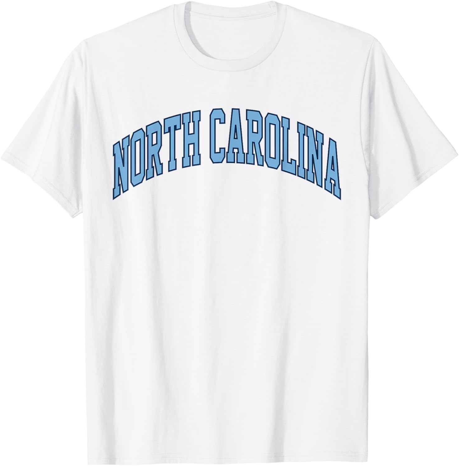 Retro North Carolina Souvenir Simple North Carolina Blue T-Shirt - T-Shirt | White