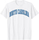 Retro North Carolina Souvenir Simple North Carolina Blue T-Shirt - T-Shirt | White