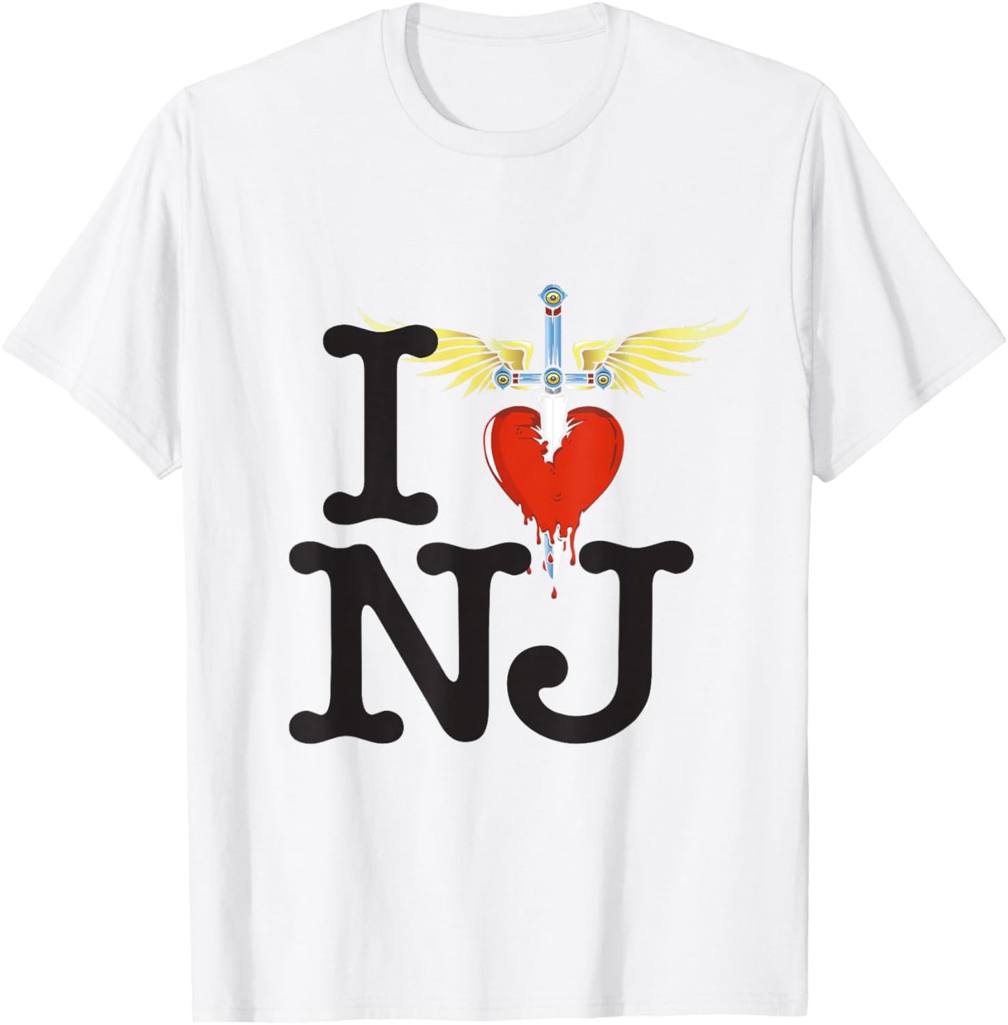 Official Bon Jovi NJ T-Shirt - T-Shirt | White