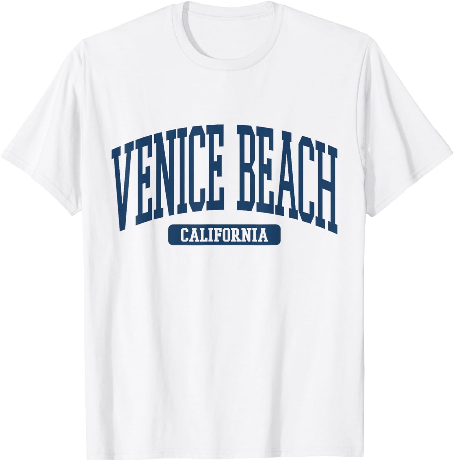 Venice Beach California Souvenir Beach, Retro, Minimalist T-Shirt - T-Shirt | White