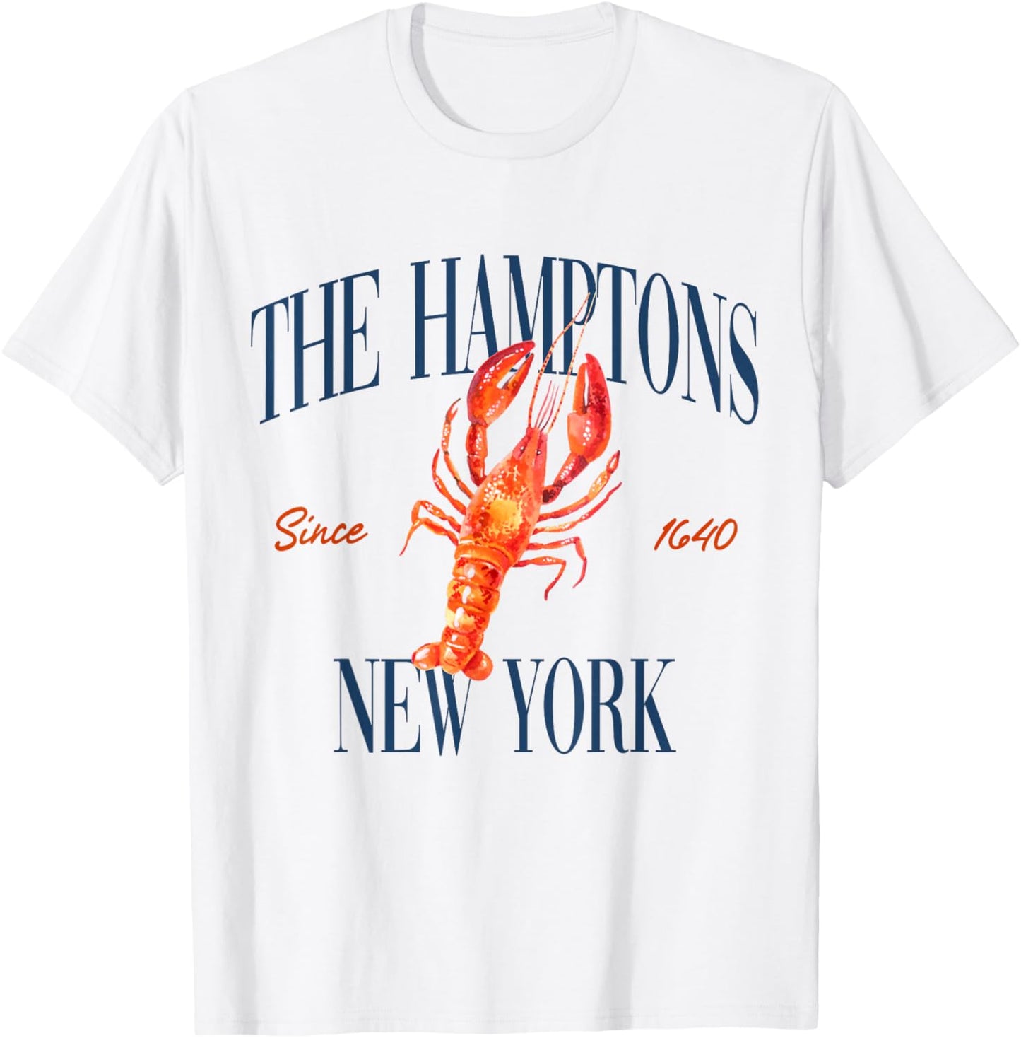 The Hamptons New York Est. 1640 - Old Money, Aesthetic T-Shirt - T-Shirt | White
