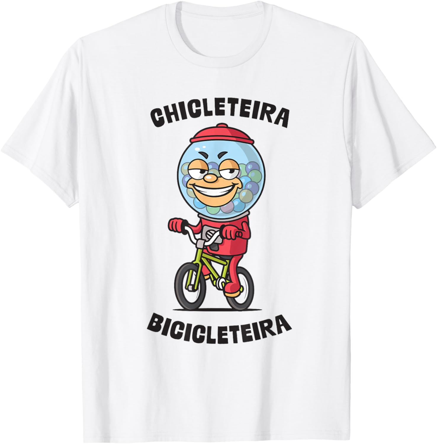 Chicleteira Bicicleteira Italian Brainrot Meme T-Shirt - T-Shirt | White